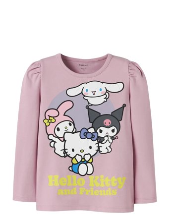 name it Nmfduri Hellok Ls Top Box Sky - Pink - 116