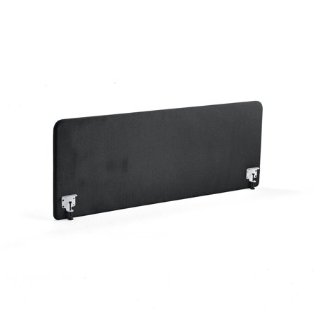 Tischteiler ZONE, inkl. weiße Beschläge, 1800 x 650 x 36 mm, Stoff Rivet, Anthrazit