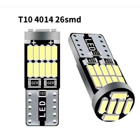 10 kpl 5W LED-polttimo T10 valkoinen 12V T10 LED-polttimot 6000K Erittäin kirkas yhteensopiva D