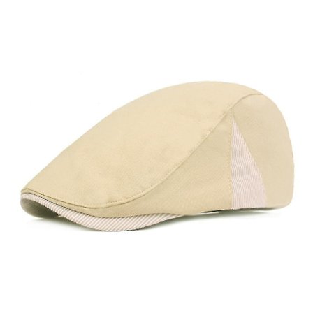 Tynn Stripet Flat Cap Herre Sommer Beret Solskjerm Pustende