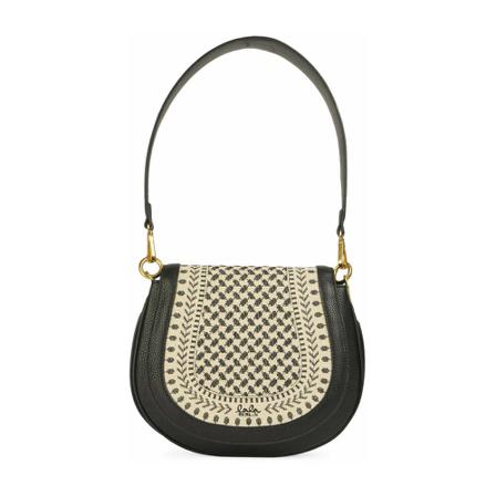 Lala Berlin Crossbody Carla Round , Zwart , Dames , Maat: ONE Size Schoudertassen