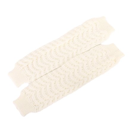 Roliga damstrumpor i ull, flickor vintage stickade vita KLB