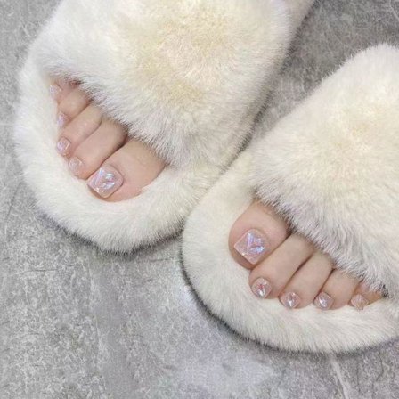 Falske tånegle fransk 2 2