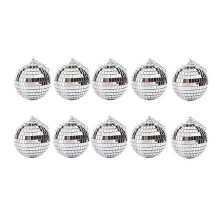 18 kpl Pieniä Joulupalloja Joulukoristeita Koristepalloja Särkymätön Lomakoristeita Hopea Silver 6x6cm
