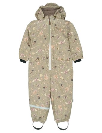 mikk-line Pu Snow Suit Recycled - Aop - Pink - 140