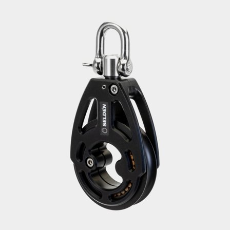 Seldén 100 mm Roller Bearing Block - Single, Swivel, Becket (410-201-01)