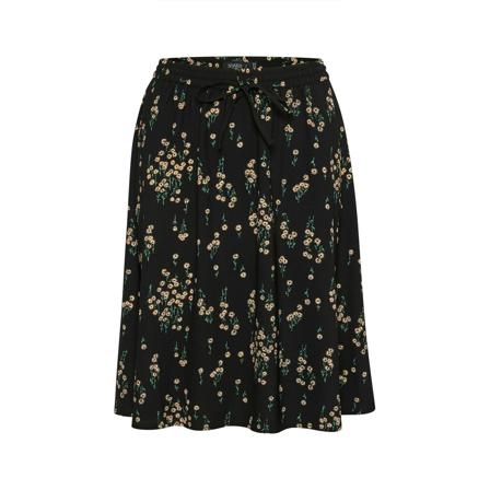 Soaked in Luxury Soaked In Luxury Slshirley Ilio Nederdel Nederdele 30406531 Black Mini Flower Print Sort, Dame