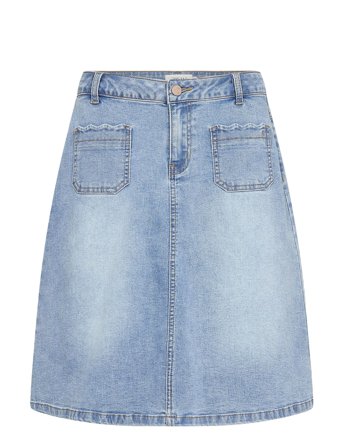 Crjuliette Denim Skirt Blue Cream