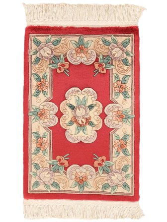 Medalionowy Mały Chińskie 90 Line Dywan 60X90 Wełna