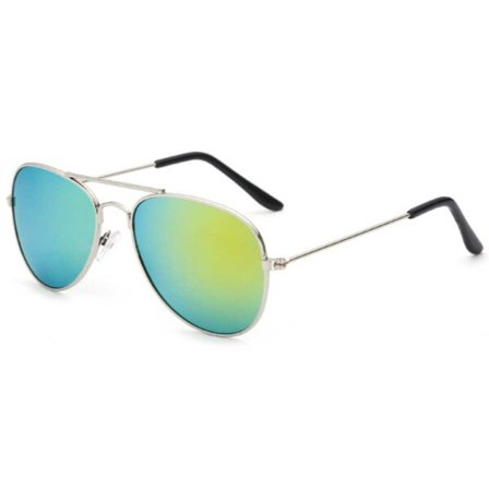Pilot solbriller til børn - børns solbriller - sølvguld spejlglas