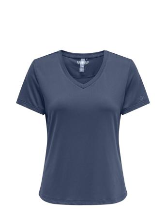 Onpsugar Life Ss Vn Reg Train Tee Sport Women Women Sports Clothes Sports Tops & T-shirts Sport T-Skjorte Blue Only Play