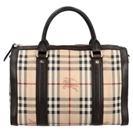 Burberry Vintage, Pre-owned Coated canvas handbags Beige, Dames, Maat:ONE Size