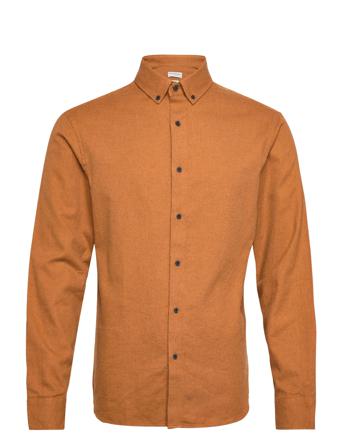 Bs Tromsoe Casual Slim Fit Shirt Skjorta Casual Orange Bruun & Stengade