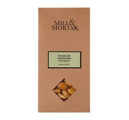 Mill & Mortar Nutty Munch Marcona Mandler Rosmarin Ø 100 g, Helse & Madvarer, Nødder, Mandler