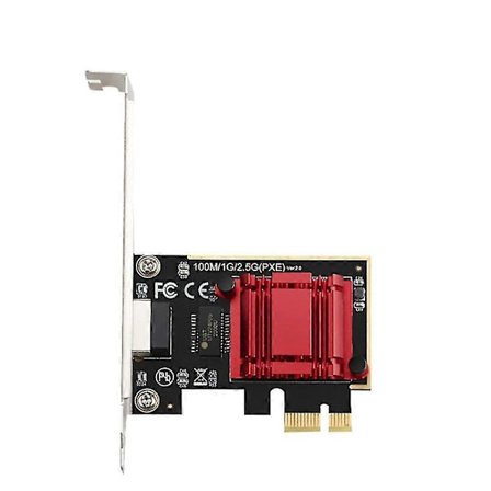 Peli PCIe -kortti 2500mbps Gigabit verkkokortti 10/100/1000mbps Rtl8125 Rj45 Langallinen verkkokortti Pci-e 2