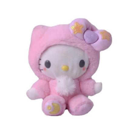 Kuromi My Melody Cinnamoroll Sanrio Plys Legetøj Udstoppet Dukke Vedhæng Barn Pige Gave [DB] cat 23CM