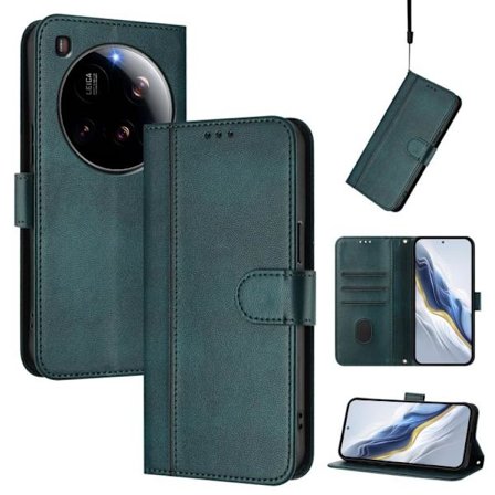 Xiaomi 15 Ultra Retro Läderfodral med Linjesömn och Spänne