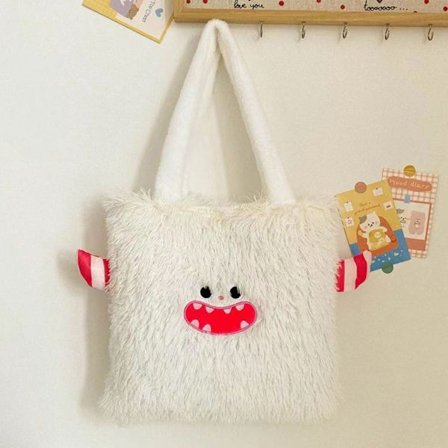 Muleposer Plys underarmstaske HVID