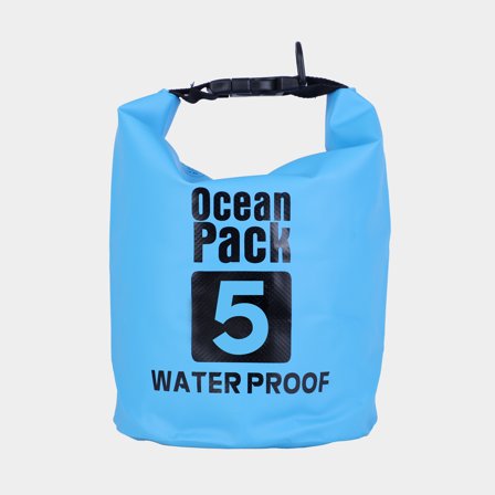 Drybag / waterdichte tas Ocean Pack, 500D, 5 liter, blauw