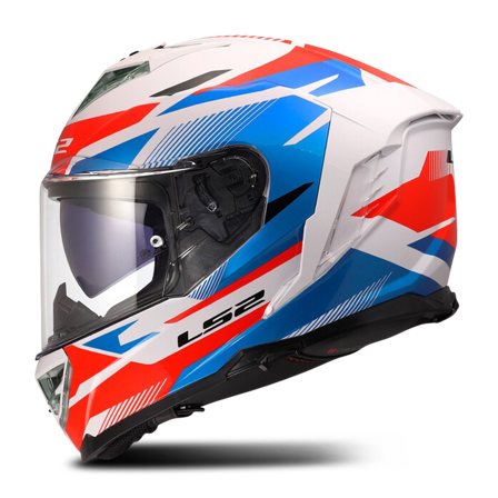 Integraalhelm LS2 FF818 Storm III Komai Wit/Blauw/Rood L