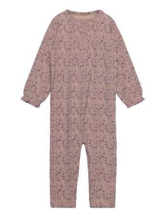 Romper Ls Bamboo Pyjamas Sie Jumpsuit Lilla Fixoni*Betinget Tilbud