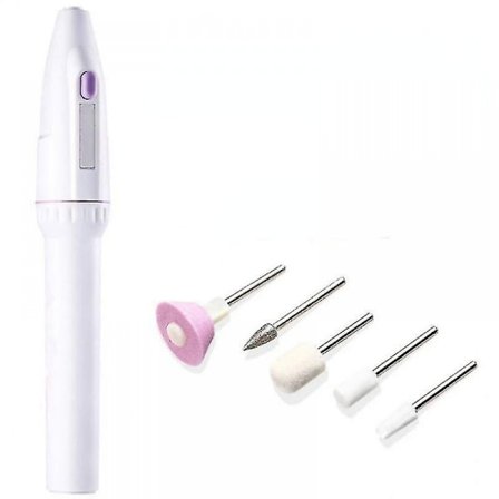 1 stk elektrisk neglefil trådløs neglepoleringsmaskin manikyr maskin ba