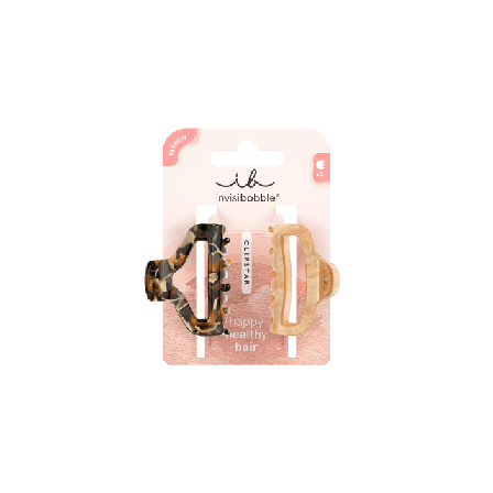 Invisibobble CLIPSTAR M Golden Roar 2-Pack Håraccessoarer & tillbehör Unisex ONESIZE