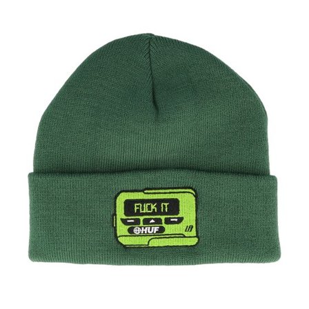 HUF - Grön cuff Beanie - Huforola Beanie Forest Green Cuff @ Hatstore