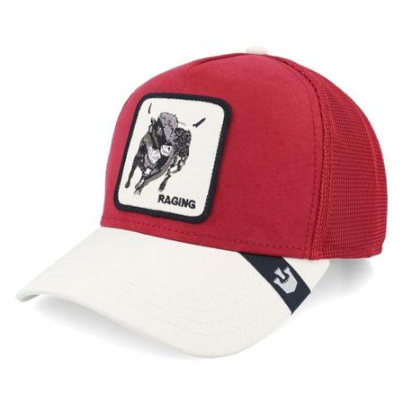 Goorin Bros. - Röd trucker Keps - The Suede Bull Original Recipe Suede Red A-Frame Trucker @ Hatstore