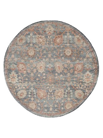 Usak Indisk Teppe 205X205 Kvadratisk Brun/Mørk Grå Ull, India