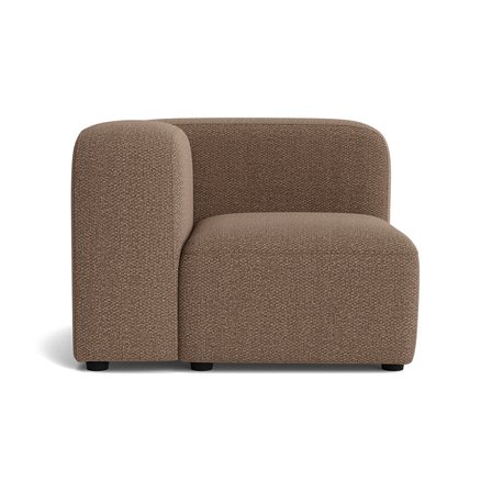 Milo hjørnemodul, venstrevendt - Nordic Brun - 100x100x72 - Sofa