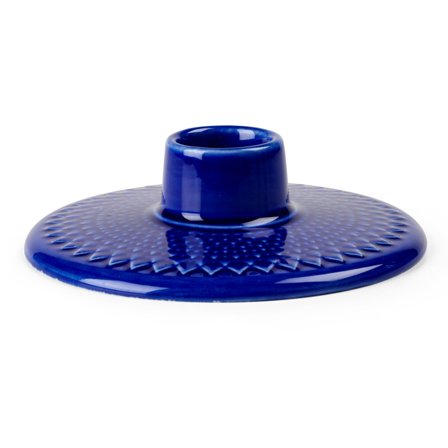 Lyngby porcelæn Rhombe Color lysestage, mørkeblå | KitchenOne