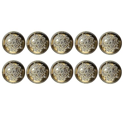 40 st Syknappar Vintage Mässing Knappar Present Klädtillbehör