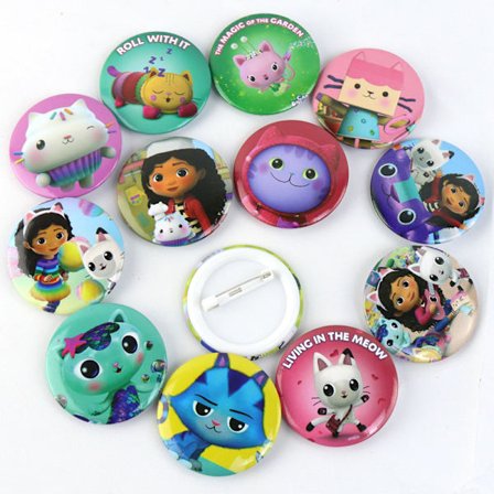 #Paket med 12 runda tennmärken#