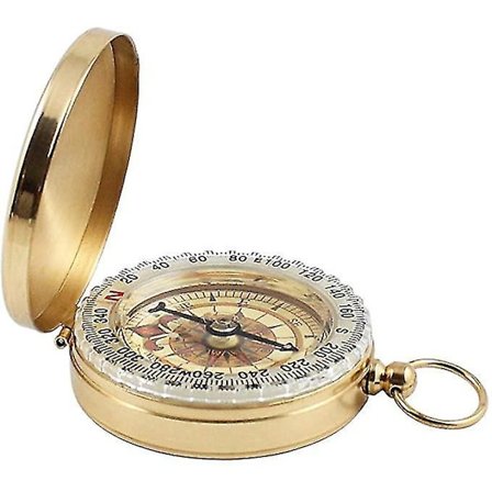 Klassisk Lomme Kobber Musling Kompas Overlevelsesudstyr