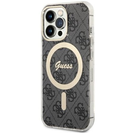 Guess GUHMP13LH4STK iPhone 13 Pro / 13 6,1" svart/svart hardcase 4G MagSafe