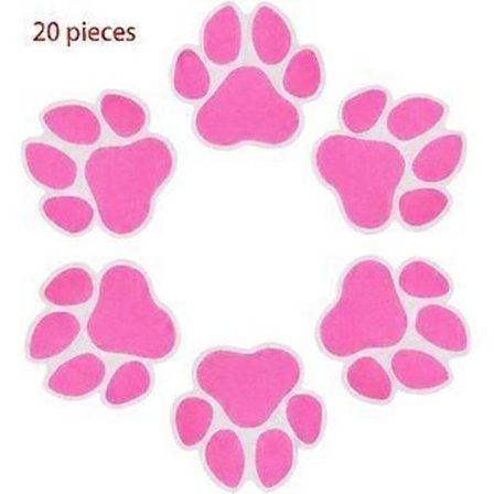 Pakke med 20 store antiskli-klistremerker for badekar, dusj, bad - Rød