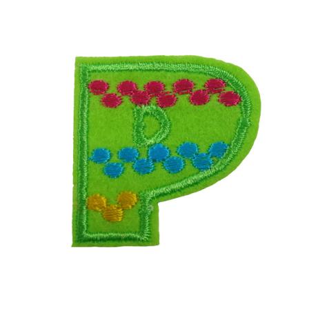 6st Tygmärken - P grön 38 mm