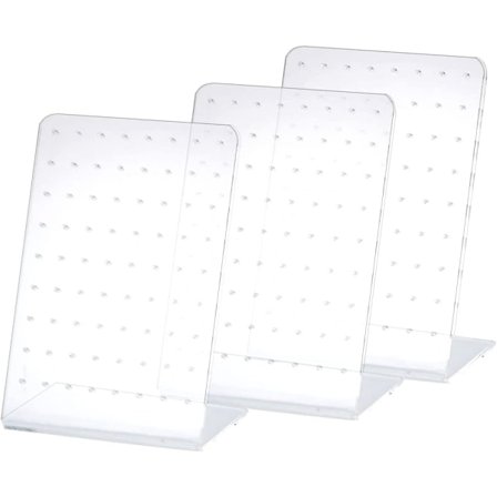 Elegant øredobberutstilling, stilig øredobberpresentasjon, transparent plexiglass med skrå bakside, personlig øredobberorganisator for hjem eller 