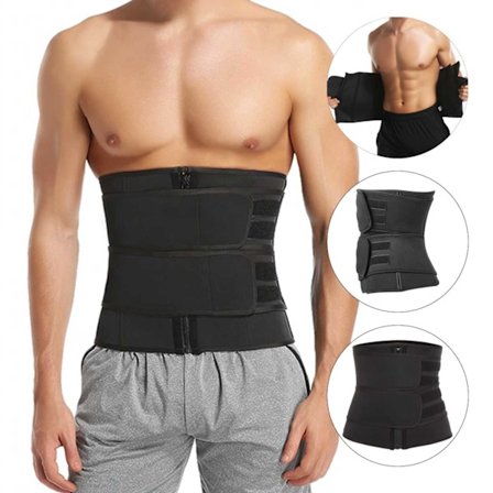 Ab-Shaper Midjetrener Waist Trainer Midjebelte for Menn M
