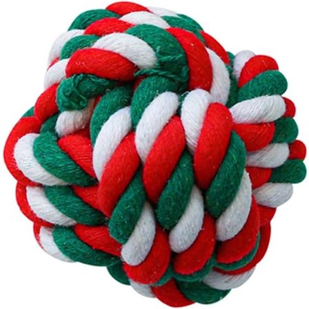Ny Julhundleksak Bomullsrep Interaktiv Leke For Små/Mellomstore/Store Raser Innendørs Utendørs (b.Tetherball)