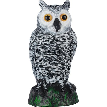 Naturlig Falsk Uggla Skrämma - Uggla Skadedjursavvisare