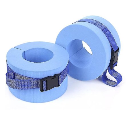 Svømmeleggings Flydende Svømmeleggings Flydende Ringe Voksen Svømning Runde Vandærmer Svømmearmbånd (2 Styk, Blå)