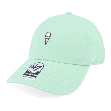 47 Brand - Grön unconstructed Keps - Food Base Runner Icon 47 Clean Up Hemlock Dad Cap @ Hatstore