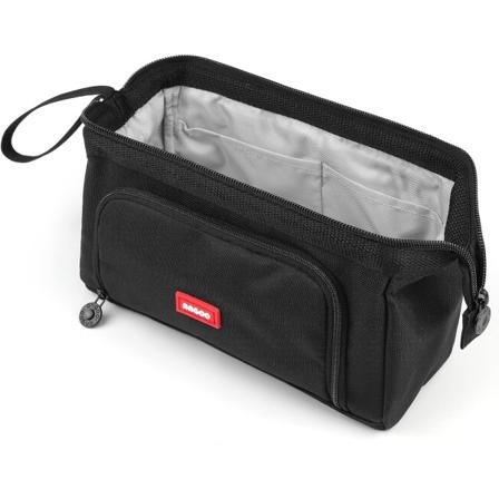 Suuret kynäkotelot tytöille Super Big kynäkotelo naisille Vetoketju Smoothy kynäkotelo Pussipidike Stationery Organizer Duarable kynäkotelot Musta