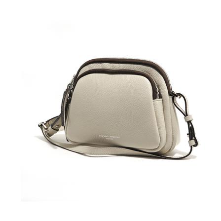 Gianni Chiarini Tass Sole steam Dim.20x16x10 ss22 , Beige , Dames , Maat: ONE Size Schoudertassen