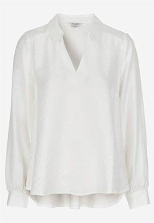 Cellbes of Sweden - Vevet bluse med vide ermer i hvit for damer i størrelse 34/36