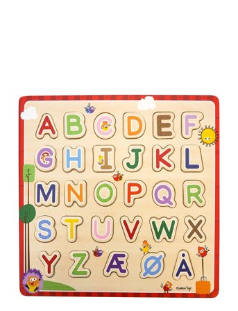 Barbo Toys | Wacky Wonders - Wooden Puzzle - Abc(Dk) | DANISH