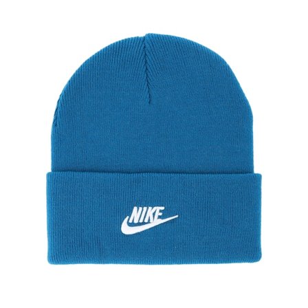 Nike - Blau cuff Mütze - Kinder Peak Beanie Futura Green Abyss/White Cuff @ Hatstore