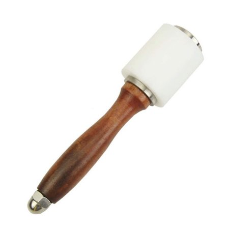 Nylon Hammer, meiyaa Lærutskjæringshammer Nylonutskjæringshammer med trehåndtak for lærutskjæring